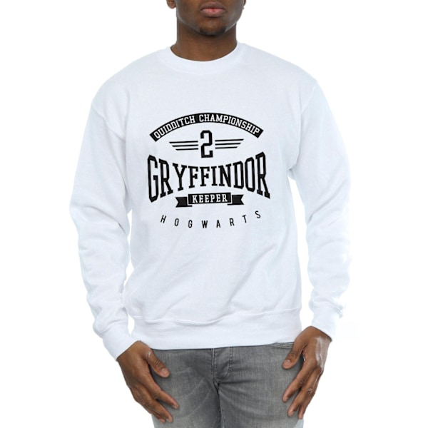 Harry Potter Herr Gryffindor Keeper Sweatshirt L Vit White L
