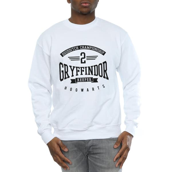 Harry Potter Herr Gryffindor Keeper Sweatshirt XL Vit White XL