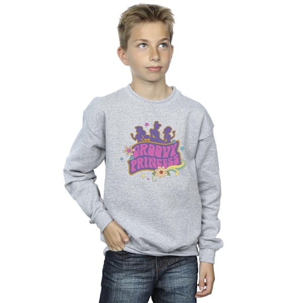 Disney Boys Princesses Groovy Princess Sweatshirt 3-4 år Spo Sports Grey 3-4 Years