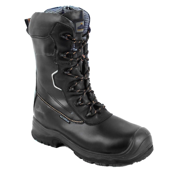 Portwest Unisex Vuxen Läder Komposit Drag Säkerhetskängor 1 Black 10 UK