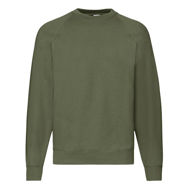 Fruit Of The Loom Raglanärm Belcoro® Sweatshirt XL Klassisk Oliv Classic Olive XL