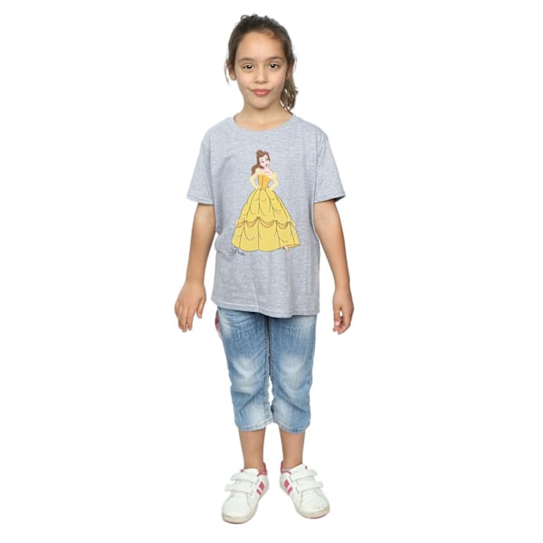 Beauty And The Beast Flickor Belle Bomull T-shirt 9-11 År Spor Sports Grey 9-11 Years