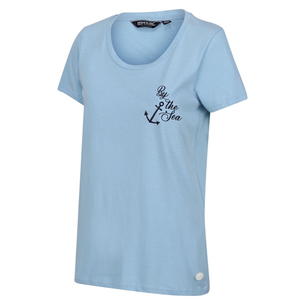 Regatta Dam/Kvinnor Filandra VII By The Sea Anchor T-Shirt 10 Powder Blue 10 UK