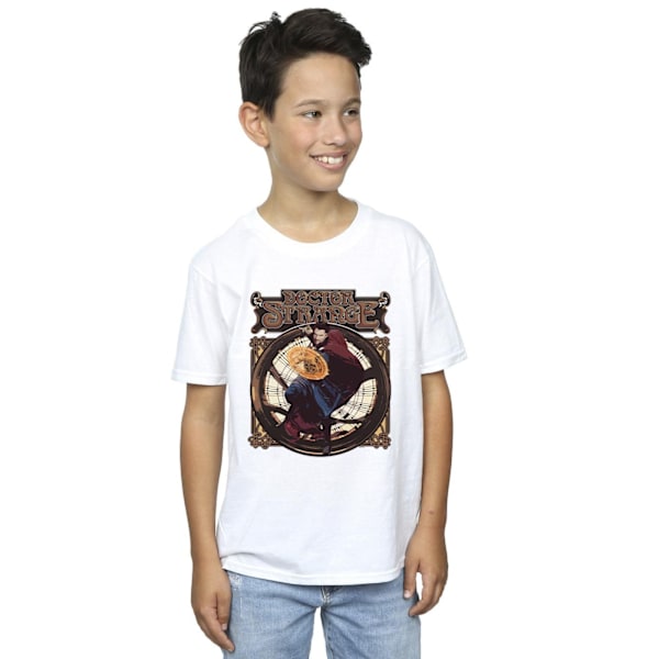 Marvel Boys Doctor Strange Circle T-Shirt 12-13 år Vit White 12-13 Years