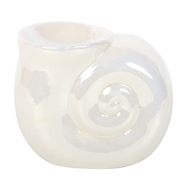 Something Different Spiral Shell Oljebrännare En Storlek Vit White One Size