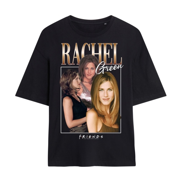 Friends Womens/Ladies 90-talsstil Rachel Montage T-shirt M Svart Black M