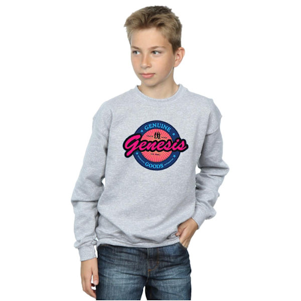 Genesis Boys Neon Logo Sweatshirt 9-11 år Sports Grey Sports Grey 9-11 Years