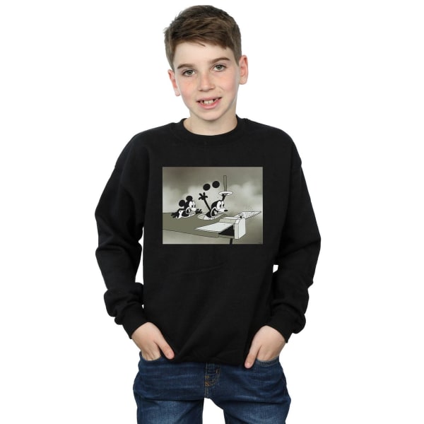 Disney Boys Mickey Mouse Crazy Pilot Sweatshirt 5-6 år Svart Black 5-6 Years