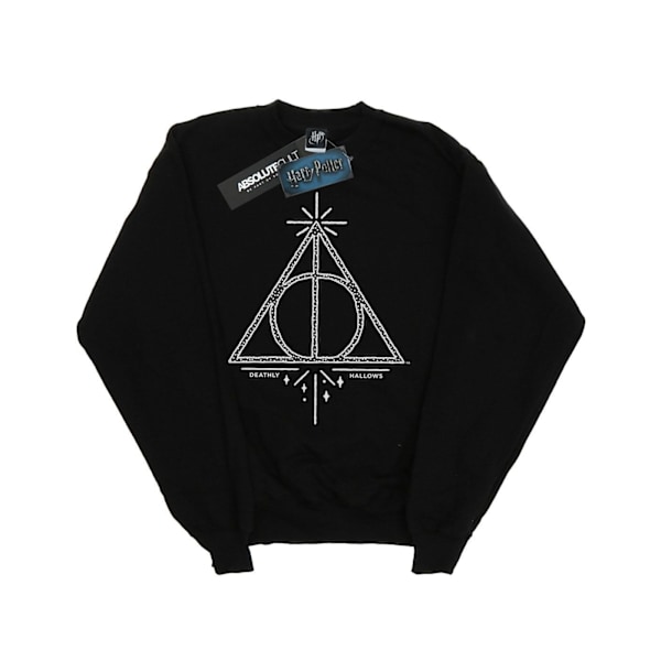 Harry Potter Boys Deathly Hallows Symbol Sweatshirt 5-6 år B Black 5-6 Years