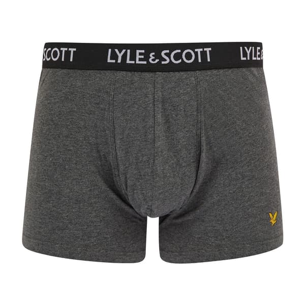 Lyle & Scott Herr Miller Regular Boxer Briefs (5-pack) L Svart Black/Navy/Grey L