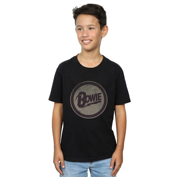 David Bowie Boys Circle Logo T-Shirt 5-6 år Svart Black 5-6 Years