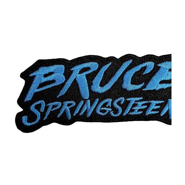 Bruce Springsteen The River Vävd Logga Patch En Storlek Svart/Blå Black/Blue One Size