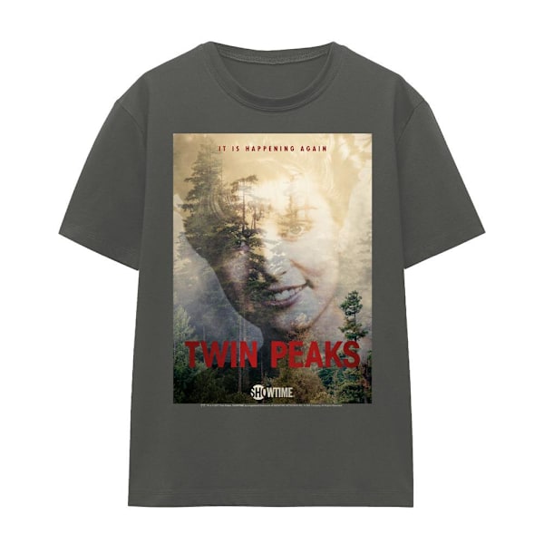 Twin Peaks Unisex Vuxen Laura Palmer T-Shirt XL Kolgrå Charcoal XL