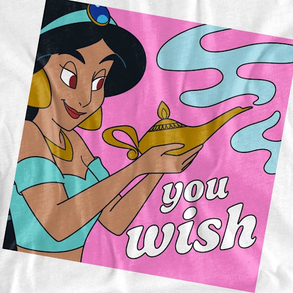Aladdin Unisex Vuxen You Wish Jasmine T-Shirt S Vit White S