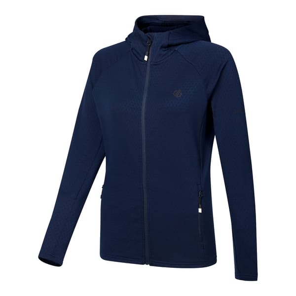 Dare 2B Dam Ventura Stretch Hooded Midlayer 10 UK Marinblå Navy 10 UK