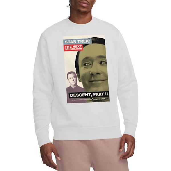 Star Trek Unisex Vuxen The Next Generation Säsong 7 Avsnitt 1 S White XL
