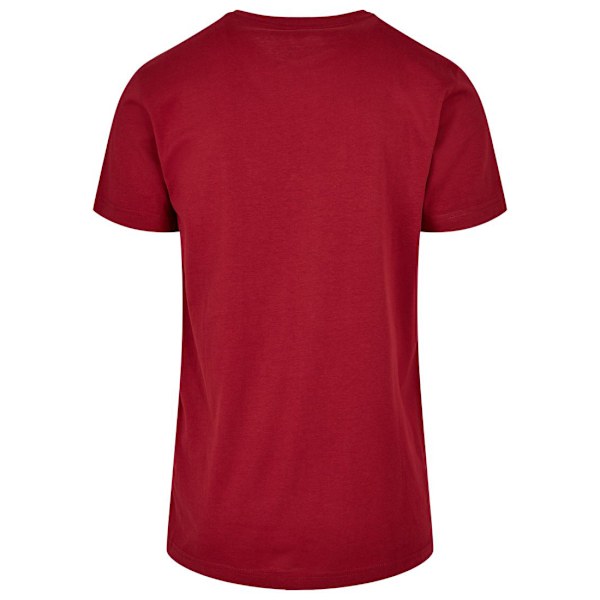 Bygg ditt varumärke Herr Basic Rund Hals T-shirt L Bourgogne Burgundy L