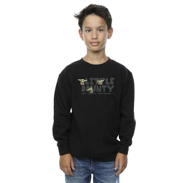 Star Wars The Mandalorian Boys Little Bounty Hunter Sweatshirt Black 9-11 Years