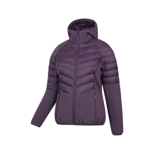 Mountain Warehouse Agile Padded Soft Shell Jacka för Kvinnor Purple 8 UK
