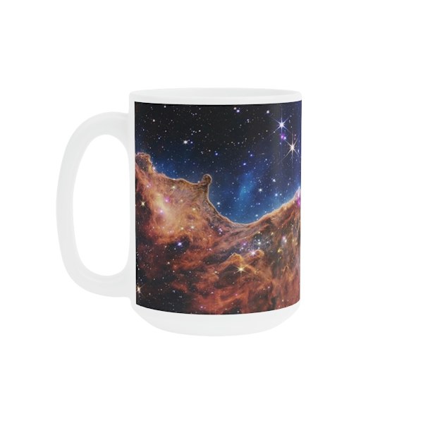 Webb Space Telescope Carina Nebula Mugg En Storlek Vit White One Size