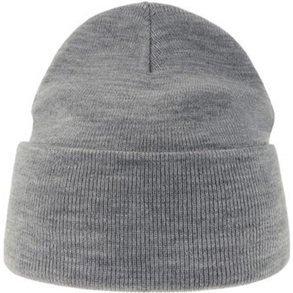 Atlantis Unisex Vuxen Ren Beanie i 100 % Återvunnet Material, En Storlek, Ljusgrå Light Grey One Size