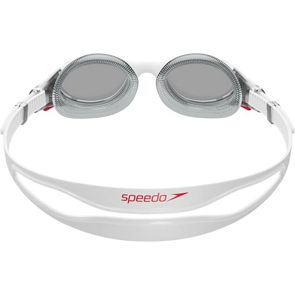 Speedo Biofuse simglasögon för män, en storlek, vit/röd/rök White/Red/Smoke One Size