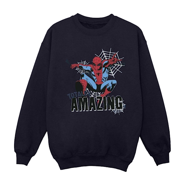 Marvel Girls Spider-Man Amazing Sweatshirt 12-13 år Marinblå Navy Blue 12-13 Years