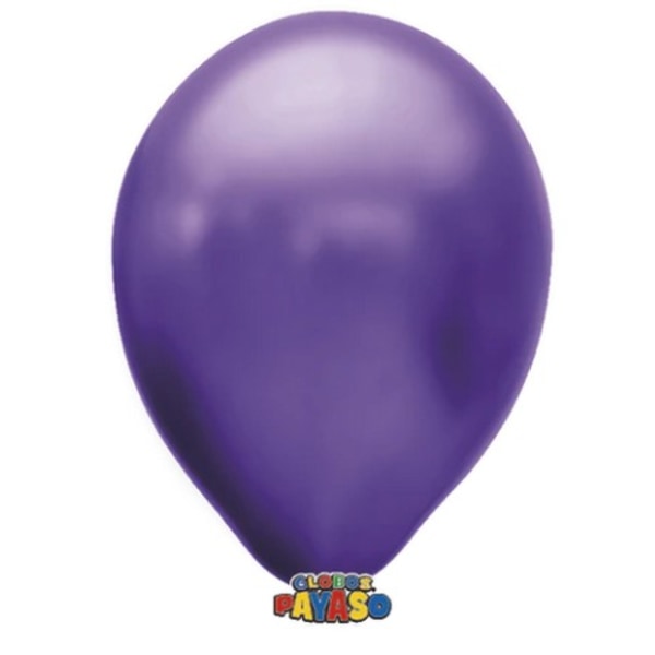 Globos Latex Metallic Ballonger (Förpackning om 100) En Storlek Lila Purple One Size