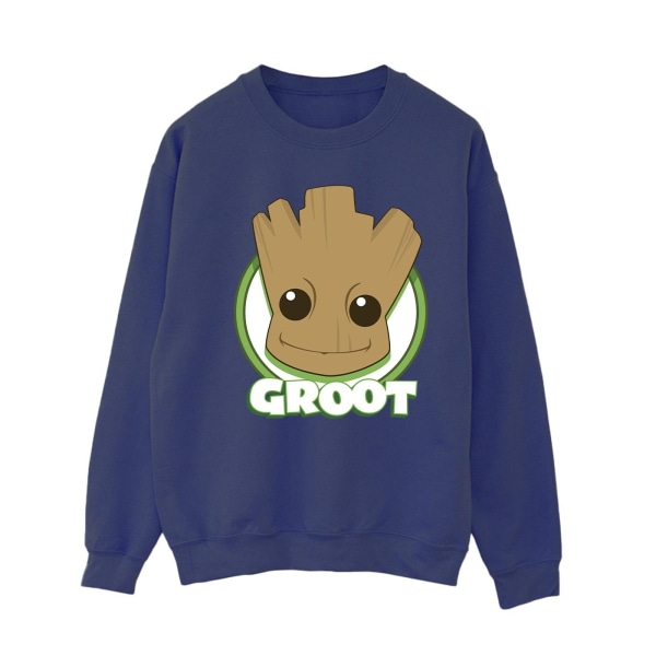 Guardians Of The Galaxy Dam/Ladies Groot Badge Sweatshirt XL Sports Grey XL