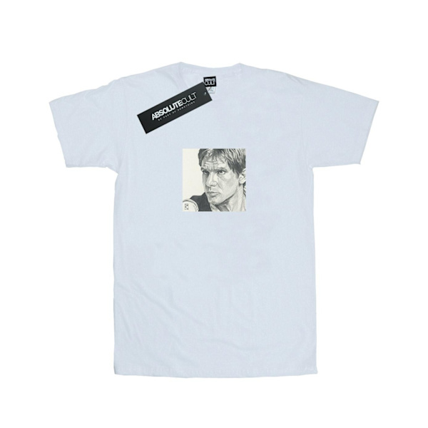Star Wars Herr T-shirt Han Solo Ritning L Vit White L