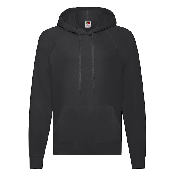 Fruit of the Loom Unisex Lätt Huvtröja för Vuxna L Black L