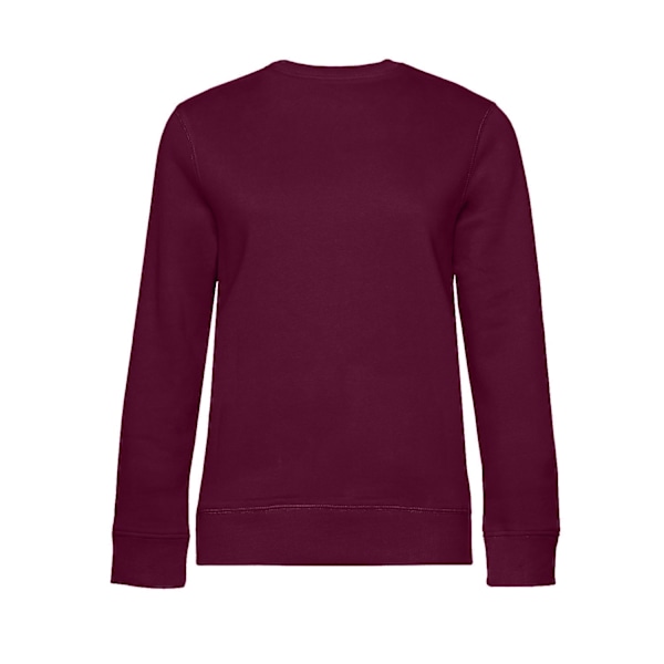 B&C Dam/Dam Queen Crew Neck Tröja S Mörk Körsbär Dark Cherry S