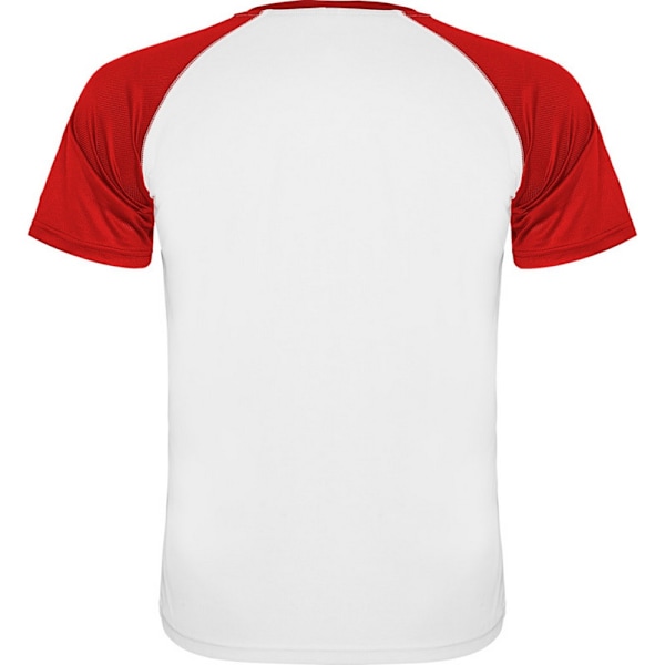 Roly Barn/Barn Indianapolis Kortärmad Sport T-shirt 4 White/Red 4 Years