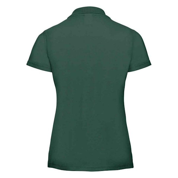 Russell Dam/Kvinnor Klassisk Enfärgad Polycotton Pikétröja 8 UK Bottle Green 8 UK