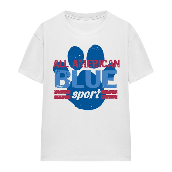 Blue´s Clues Unisex Vuxen All American Sport T-Shirt XXL Vit White XXL