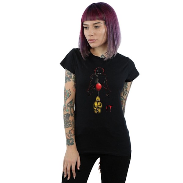 It Dam/Kvinnor Pennywise Skugga Bomull T-shirt S Svart Black S