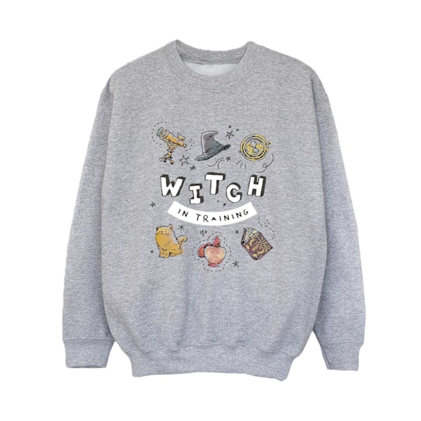 Harry Potter Boys Witch In Training Sweatshirt 7-8 år Sport Sports Grey 7-8 Years