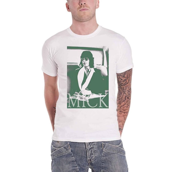 The Rolling Stones Unisex Adult Mick Version 1 T-Shirt L Vit White L