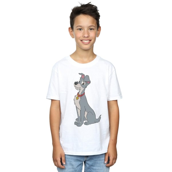 Disney Boys Lady And The Tramp Spaghetti Heart T-Shirt 3-4 År White 3-4 Years