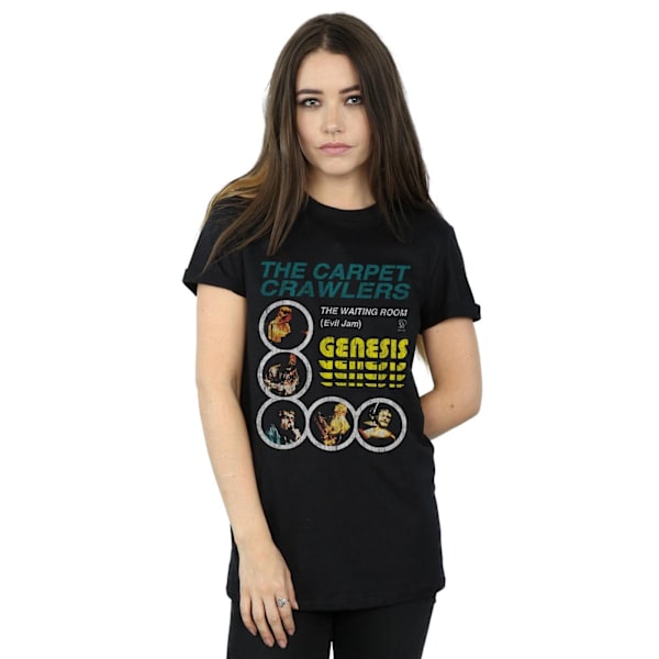 Genesis Womens/Ladies The Carpet Crawlers Bomull Boyfriend T-Sh Black M