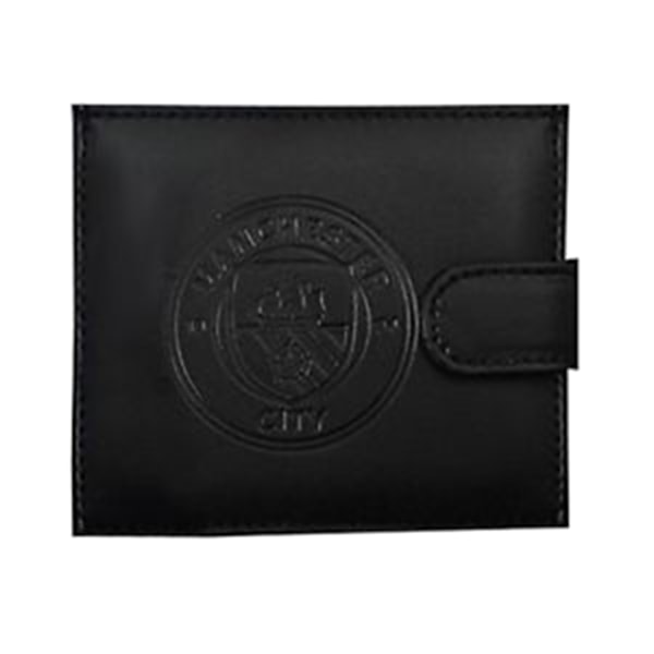 Manchester City FC Herr RFID Präglad Läderplånbok One Size Svart Black One Size