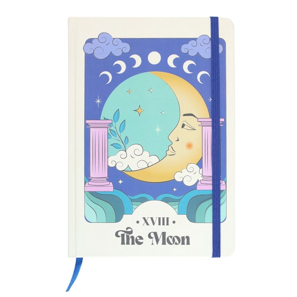 Something Different Celestial The Moon A5 Notebook One Size Blu Blue/Yellow/Green One Size