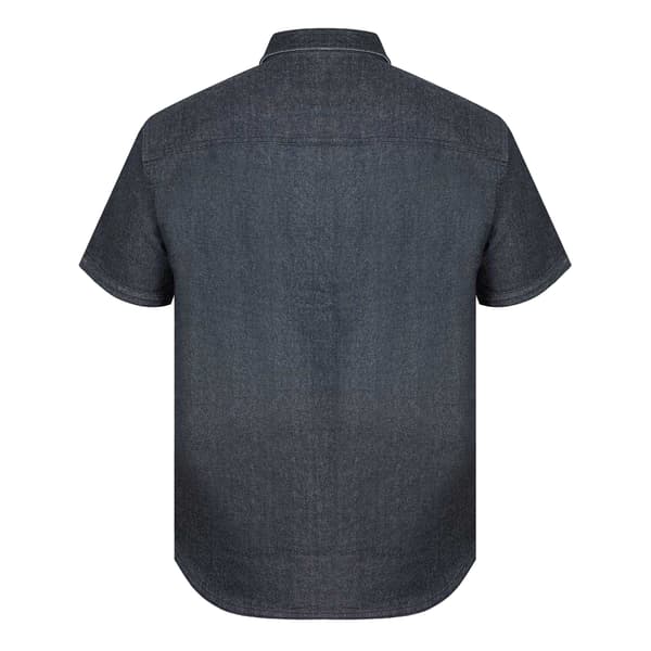 Firetrap Herr Denim Regular Kortärmad Skjorta L Grå Grey L