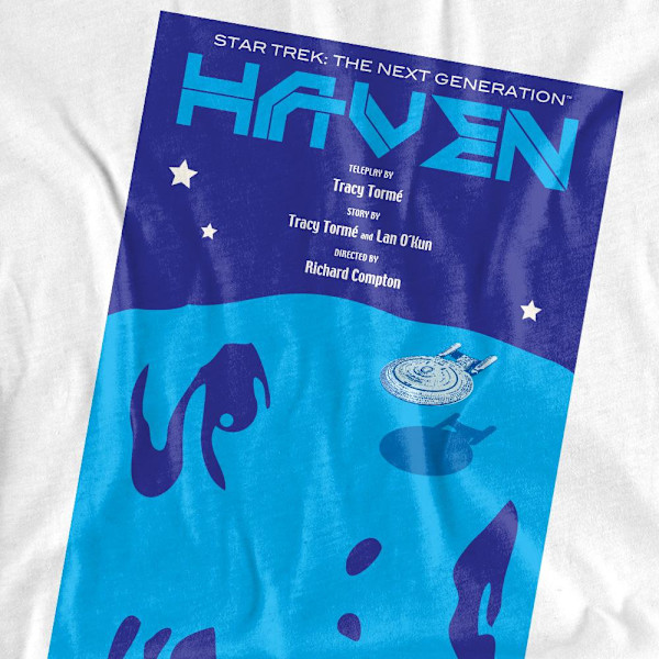 Star Trek Herr The Next Generation Säsong 1 Avsnitt 11 T-Shirt White 5XL