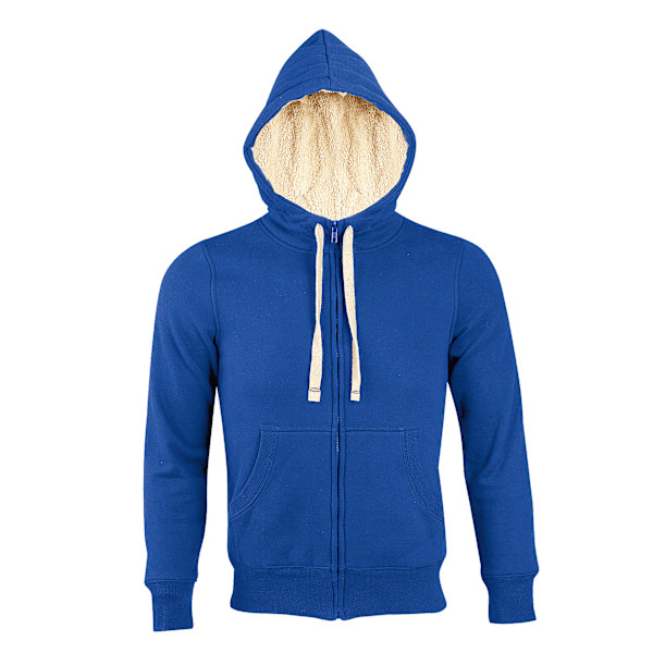 SOLS Sherpa Unisex Dragkedja Huvtröja / Hoodie S Royal Bl Royal Blue S