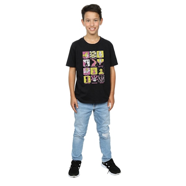 Disney Boys Tinkerbell Squares T-Shirt 9-11 år Svart Black 9-11 Years