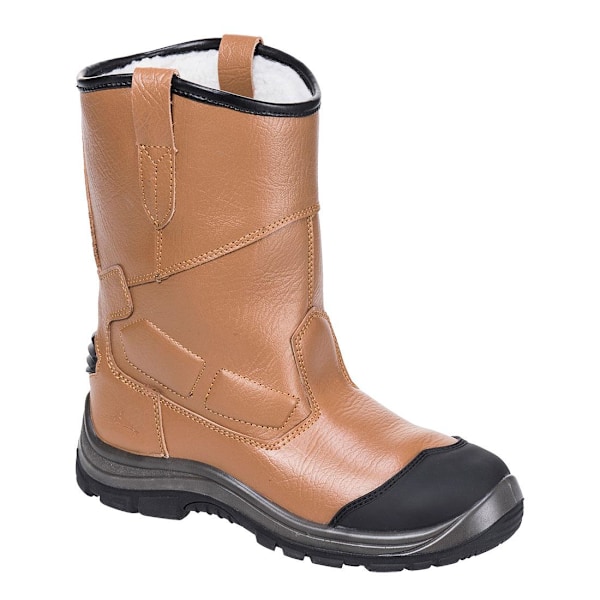 Portwest Steelite Pro Läder Rigger Boots 10 UK Tan Tan 10 UK