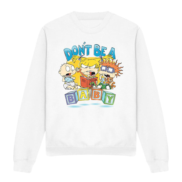 Rugrats Unisex Vuxen Don´t Be A Baby Blocks Sweatshirt L Vit White L