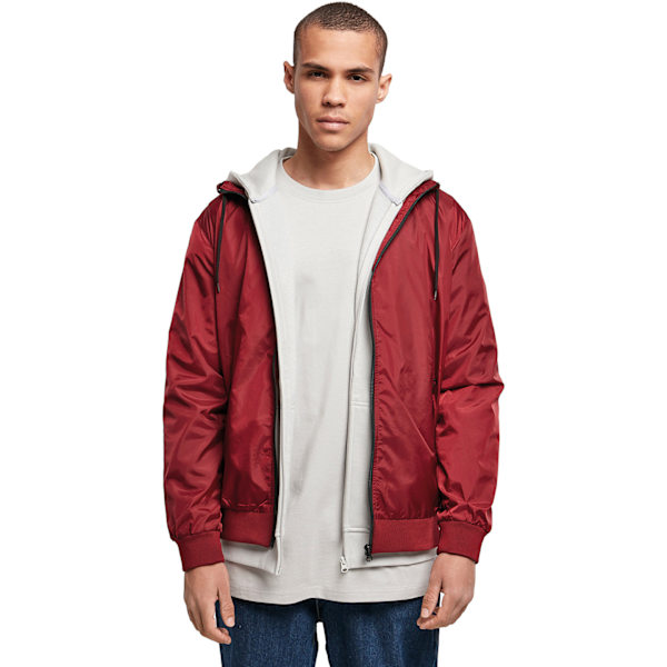 Bygg ditt varumärke Herr Wind Runner Jacka XXL Bourgogne/Svart Burgundy/Black XXL