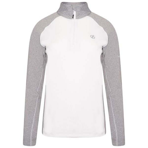 Dare 2B Dam/Kvinnor Involved II Halv Zip Midlayer 12 UK Vit White/Ash 12 UK